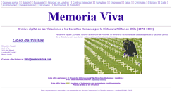 Desktop Screenshot of memoriaviva.cl