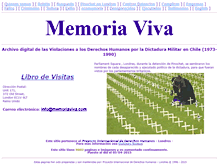 Tablet Screenshot of memoriaviva.cl